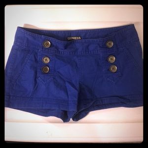 Express blue shorts